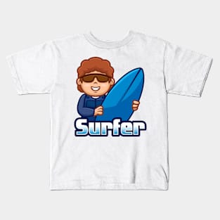 Surfer Cartoon Kids T-Shirt